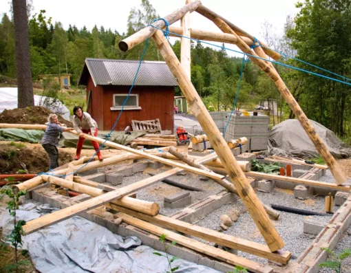Halmhuset snäckan i ekobyn Utsikten